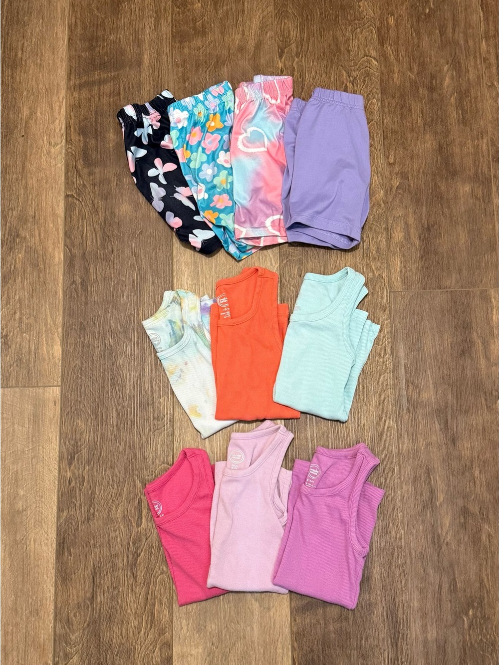 Girls shorts and tank tops